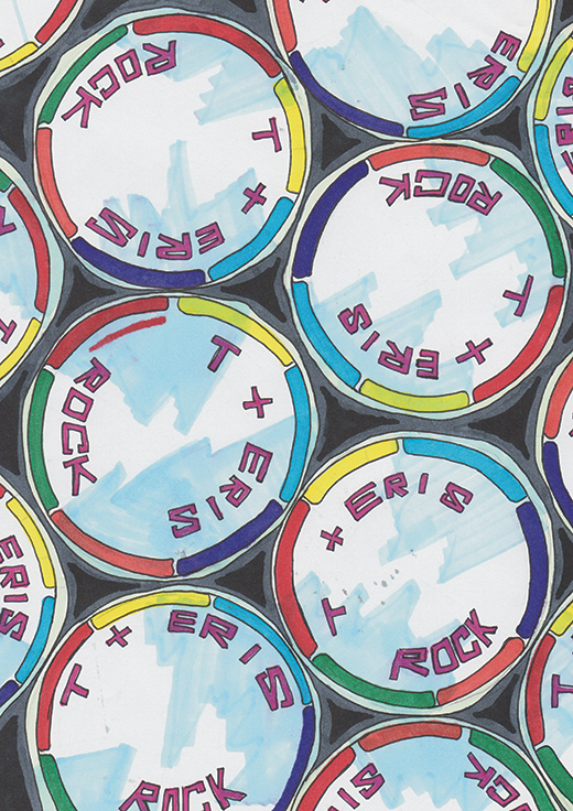 Beach hut - Stick of rocks - small