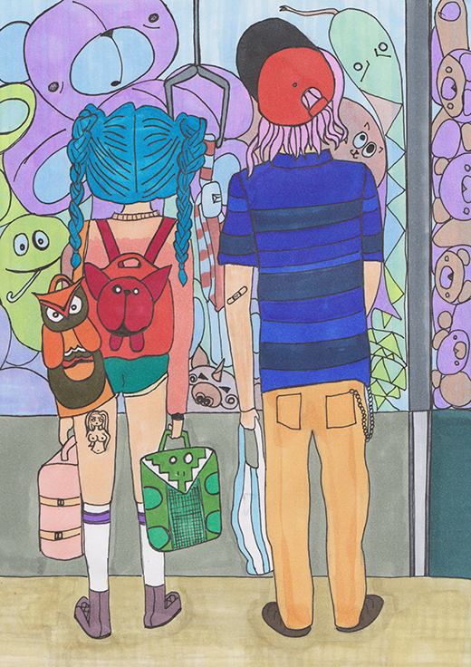 T & Eris Grab machine - BEACH small