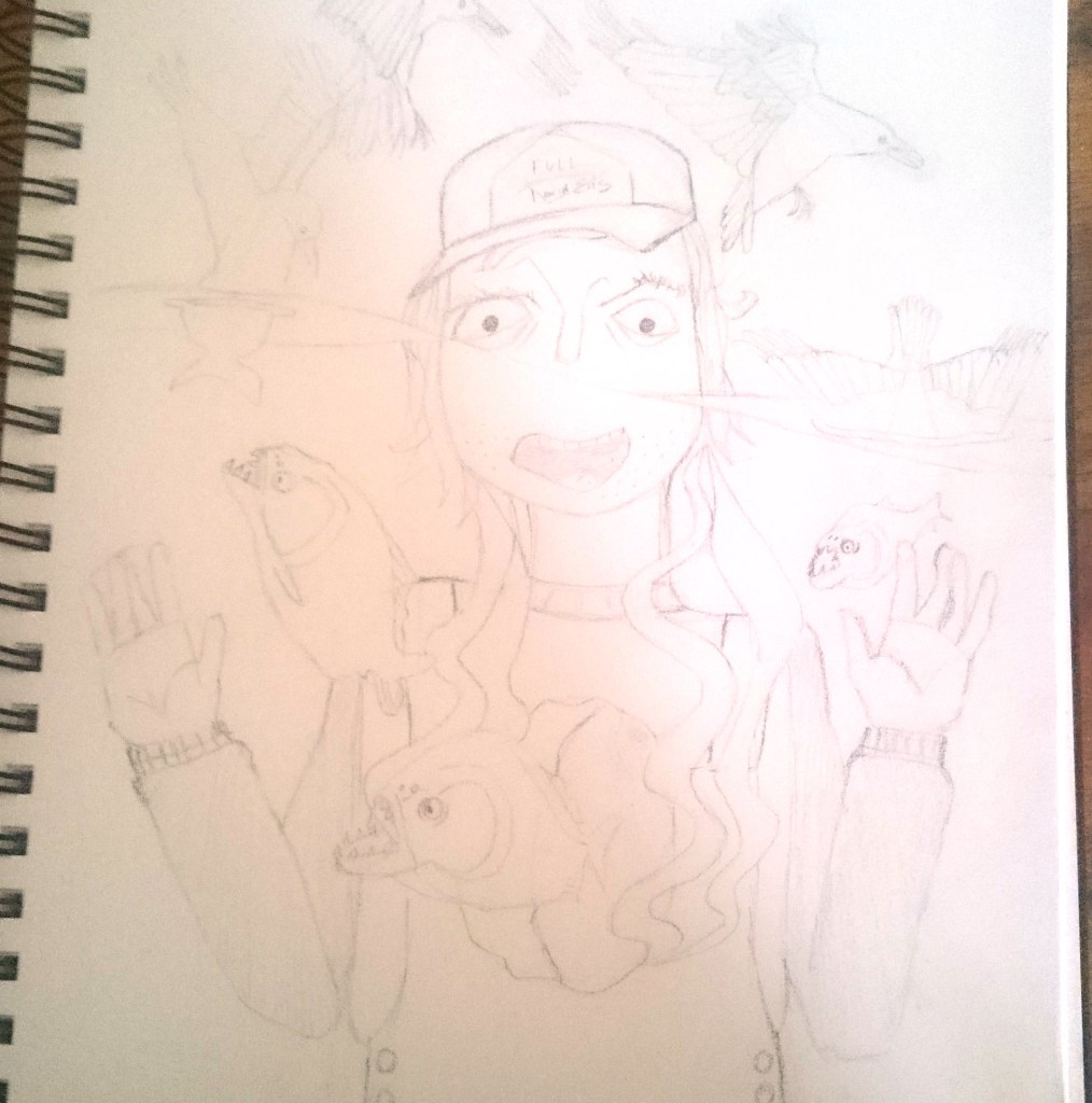 Creepy T PENCIL SKETCH