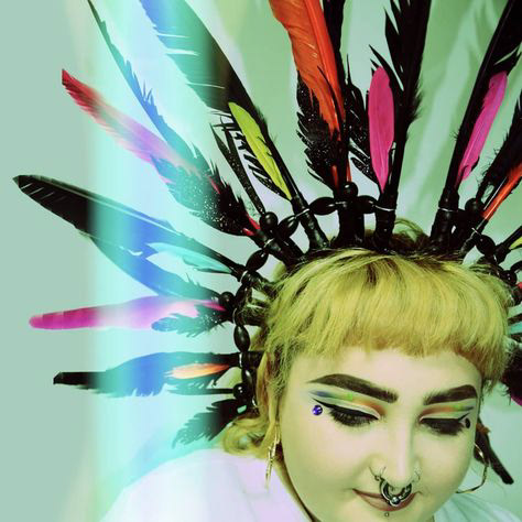 Neon Night festival headdress