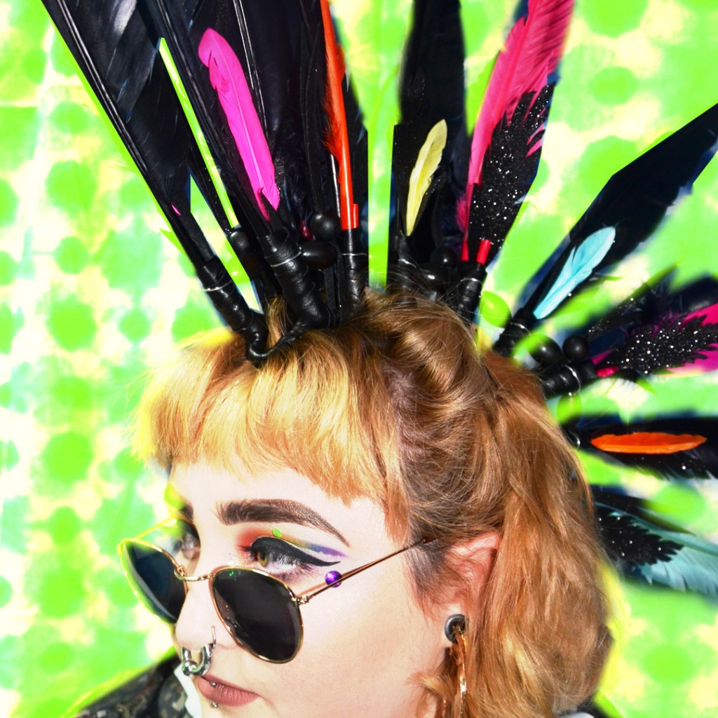 Neon Night festival headdress