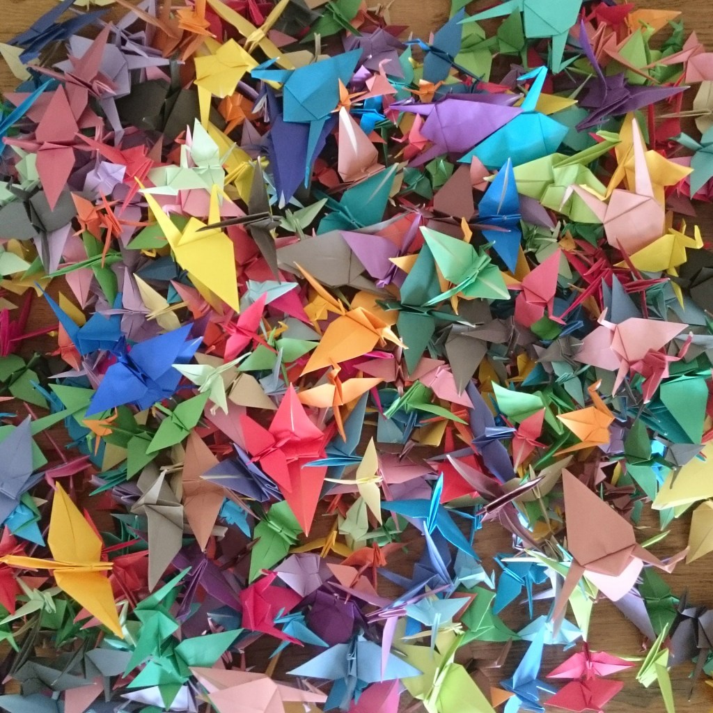 Senbazuru (1000 Paper cranes) A work in progress